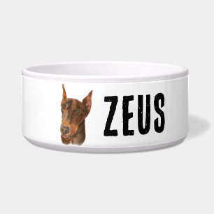 Dobermann Pinscher Keramik-Haustier-Schale Napf