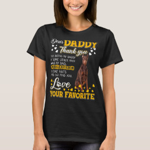 Dobermann Pinscher Lieber Daddy Danke, dass du M T-Shirt