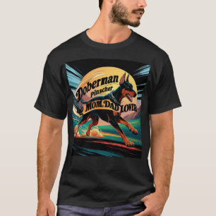 Dobermann Pinscher Mutter Vater Liebhaber T-Shirt