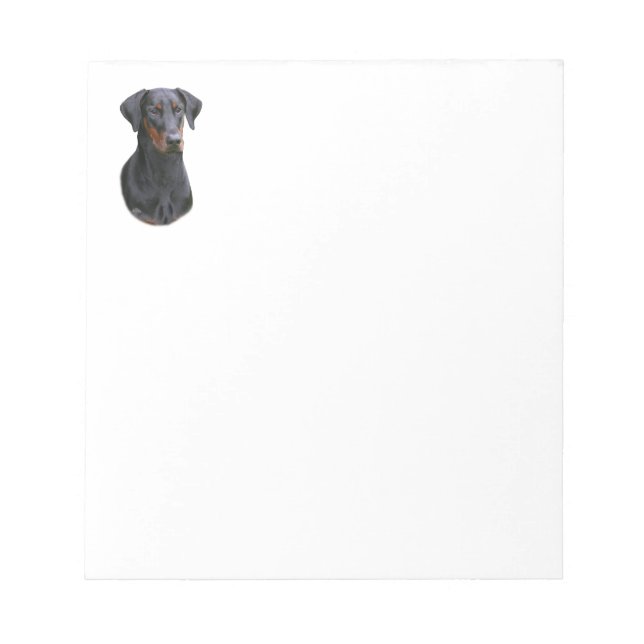 Dobermann Pinscher Nature Notepad Notizblock (Vorderseite)