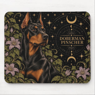 Dobermann Pinscher, Sternen-Tarot-Kunst Mousepad