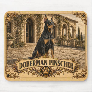 Dobermann Pinscher, Vintage Heritage Dog Mousepad