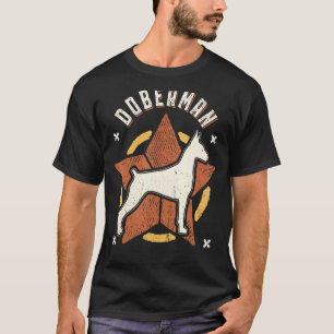 Dobermann Pinscher Vintage Retro Klassischer Hund T-Shirt