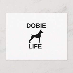 Dobermann Postkarte