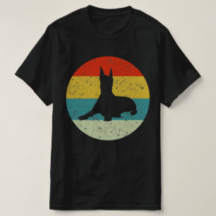 Dobermann Retro Vintage Silhouette 70er T-Shirt