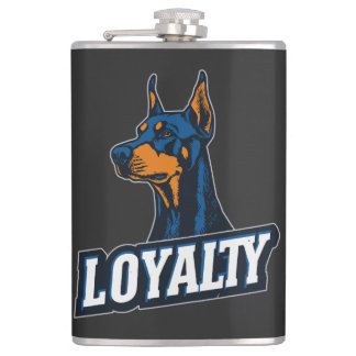 Dobermann – Symbol der Loyalität | LOYALTY Flachmann