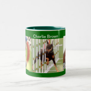 Dobermann-Tasse Charlien Brown Zweifarbige Tasse