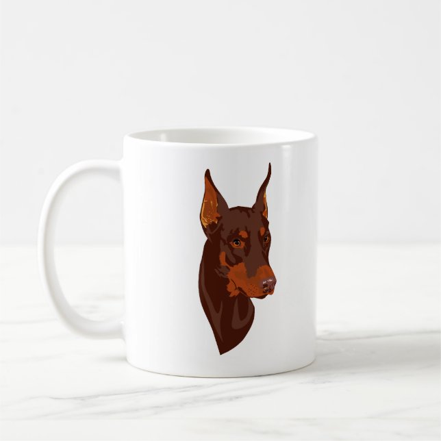 Dobermann-Tasse Kaffeetasse (Links)