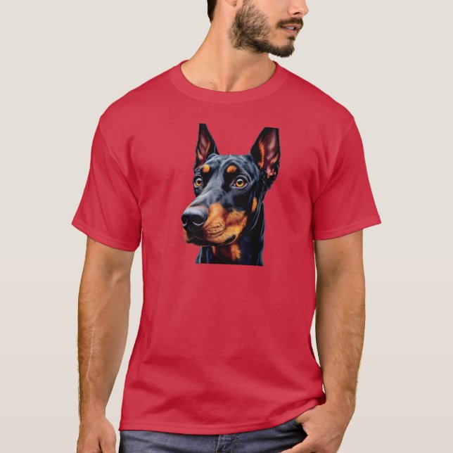 Dobermann Tier T-Shirt (Vorderseite)