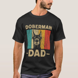 Dobermann Vater Retro Dobermann Pinscher T-Shirt