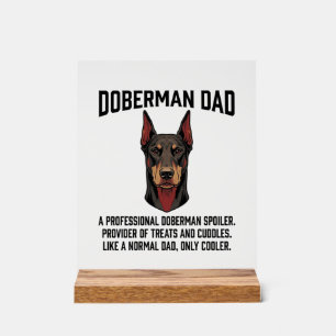 Dobermann-Vater Vintage-Gravur Hunde-Liebhaber-Shi Acrylschild