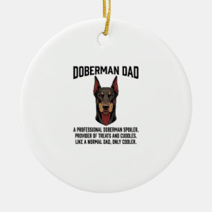 Dobermann-Vater Vintage Gravur Hunde Liebhaber Shi Keramik Ornament