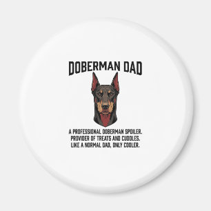 Dobermann-Vater Vintage Gravur Hunde Liebhaber Shi Magnet