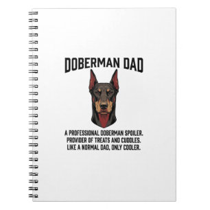 Dobermann-Vater Vintage Gravur Hunde Liebhaber Shi Notizblock