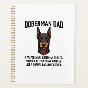 Dobermann-Vater Vintage Gravur Hunde Liebhaber Shi Planer