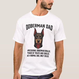 Dobermann-Vater Vintage Gravur Hunde Liebhaber Shi T-Shirt