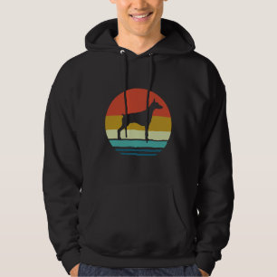 Dobermann Vintag Retro Doberman Pinscher Dog Bree Hoodie