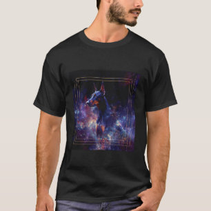 Dobermann Weltraum T-Shirt