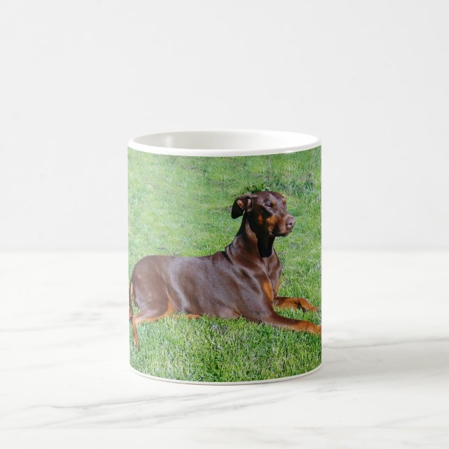 Dobermannhund Tasse (Mittel)