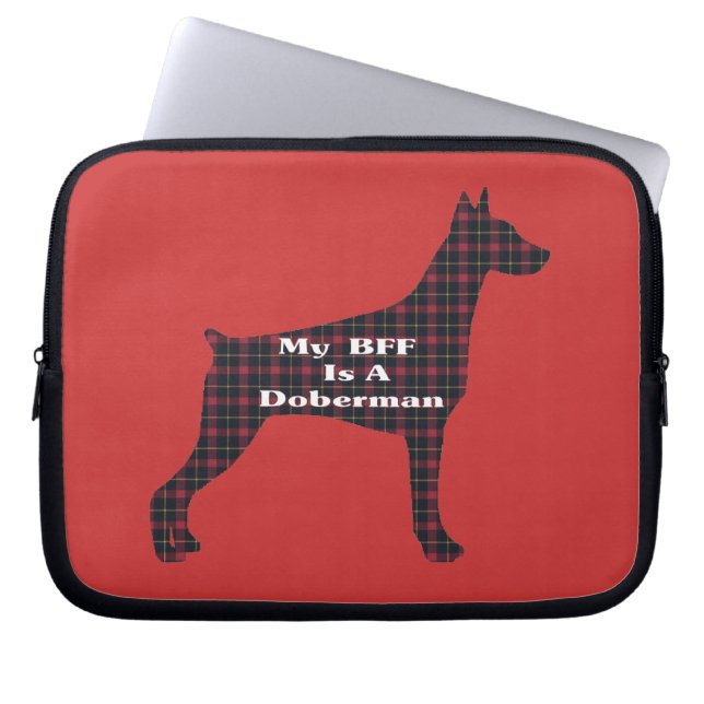 DobermannPinscher BESTE FREUNDIN Laptopschutzhülle (Vorderseite)