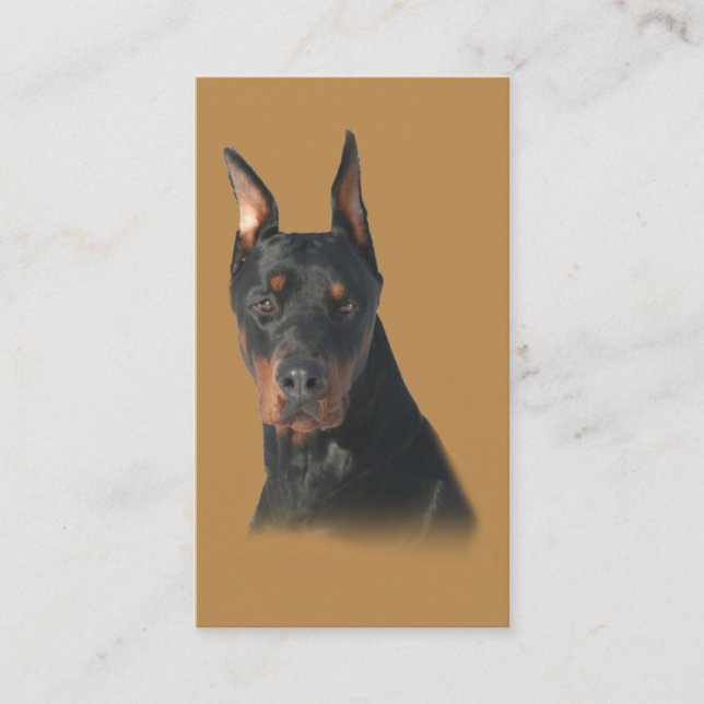 Dobermannpinscher-Brüter-Visitenkarte Visitenkarte (Vorderseite)
