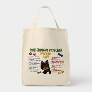 Dobermannpinscher-Eigentums-Gesetze 4 Tragetasche