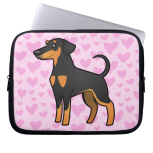 Dobermannpinscher-Liebe (schlaffe Ohren) Laptopschutzhülle