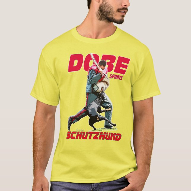 DobermannPinscher Schutzhund Entwurf T-Shirt (Vorderseite)