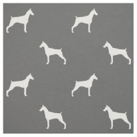 Dobermannpinscher-Silhouette-Muster