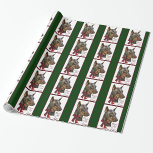 Dobermannpinscher-Weihnachten Geschenkpapier