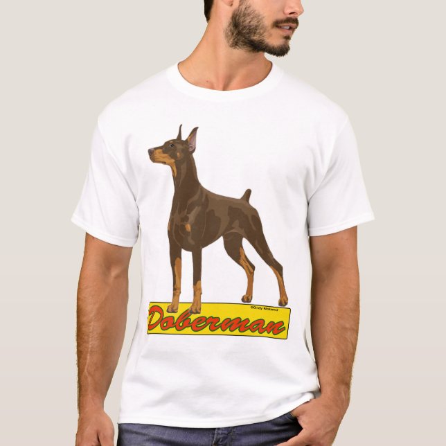 Dobermannrot T-Shirt (Vorderseite)