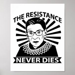 Dobetterdesignsco Rbg Ruth Byder Ginsburg Resist L Poster