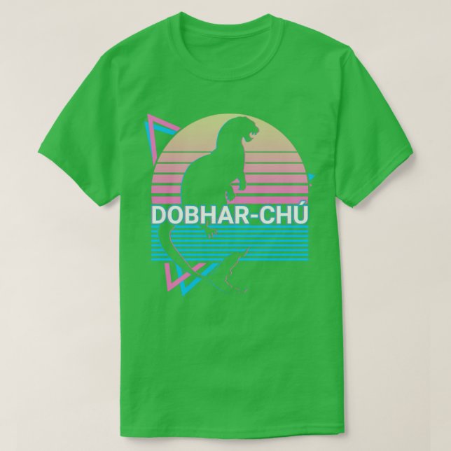 Dobharchu King Otter Cryptid Cryptozoology Retro T-Shirt (Design vorne)