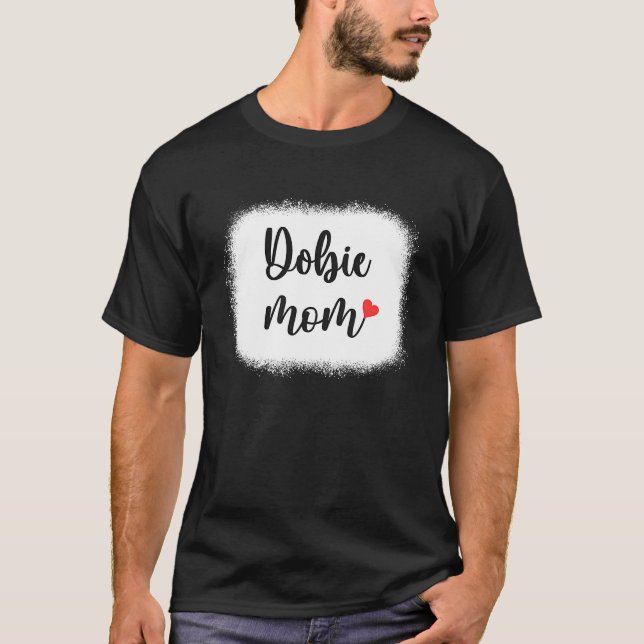Dobie-Hundemutter Damen Dobermann T-Shirt (Vorderseite)