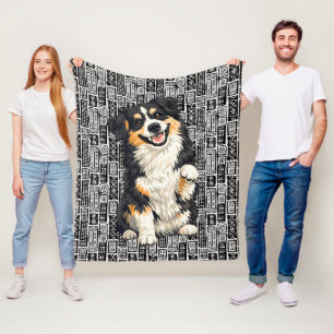 DOBRO Aussie Australian Shepherd Fleecedecke