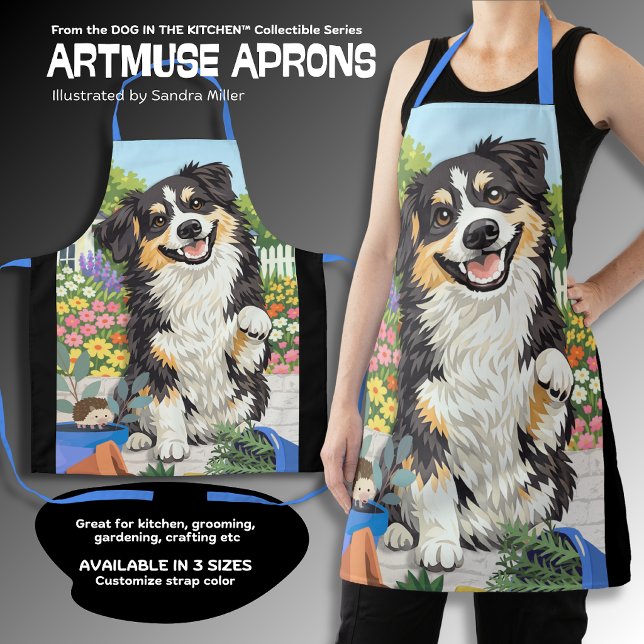 DOBRO Australian Shepherd  All-Over Print Apron Schürze (Von Creator hochgeladen)