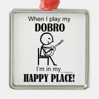 Dobro Happy Place Silbernes Ornament