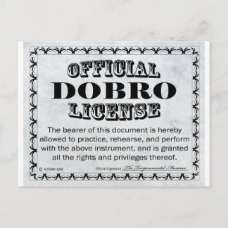 Dobro-Lizenz Postkarte