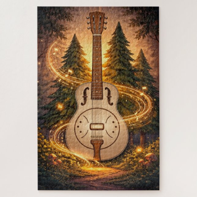 Dobro-Wald leuchtende Waldverträumtheit Puzzle (Vertikal)