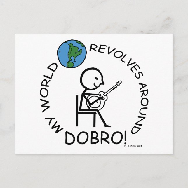 Dobro - Weltumdrehungen Postkarte (Vorderseite)