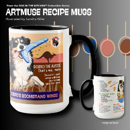DOBRO'S BOOMERANG WINGS AUSSIE Art Muse Recipe Tasse