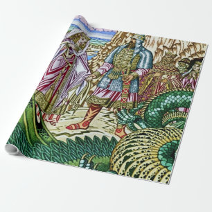 "Dobrynya Nikitich rettet Zabava" von Ivan Bilibin Geschenkpapier