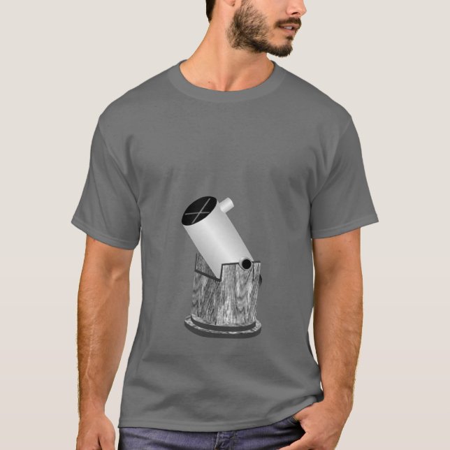 Dobsonian Teleskop T-Shirt (Vorderseite)