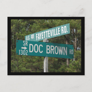 Doc Brown Rd Postkarte