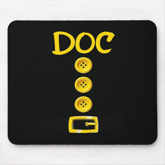 Doc Dwarf Halloween Kostümfarbenmatching Doc Dwa Mousepad (Vorne)