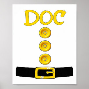 Doc Dwarf Halloween Kostümfarbenmatching Doc Dwa Poster
