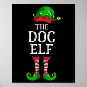 Doc Elf Matching Familiengruppe Weihnachts-Party P Poster