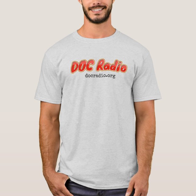 DOC Radio - T - Shirt (Asche) (Vorderseite)