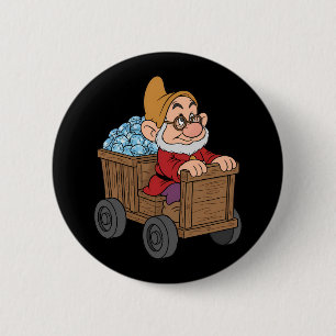Doc Schneewittchen Bergbauwagen Diamantkunst Button