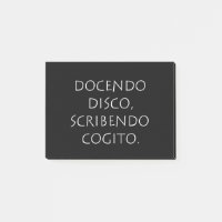 Docendo disco scribendo cogito